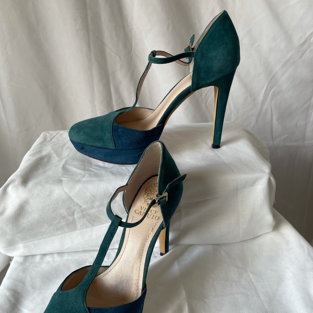 T-Strap MultiColored Platform Heel by Vince Camuto
